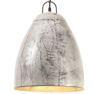 Lumarko Industrialna lampa wisząca, 25 W, srebrna, okrągła, 32 cm, E27