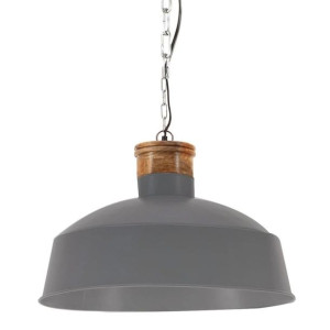 Lumarko Industrialna lampa wisząca, 58 cm, szara, E27