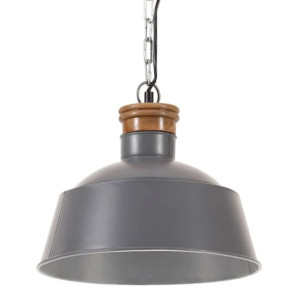 Lumarko Industrialna lampa wisząca, 32 cm, szara, E27