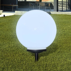 Lumarko Zewnętrzna lampa solarna LED, kula, 40 cm, 1 szt., z bolcem