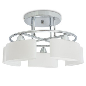 Lumarko Lampa sufitowa, 5 żarówek E14, klosze w kształcie elipsy, 200 W