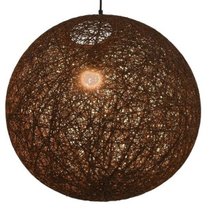 Lumarko Lampa wisząca, brązowa, kula, 55 cm, E27