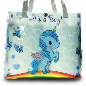 Torba Przezroczysta foliowa Unicorn jednorożec PL