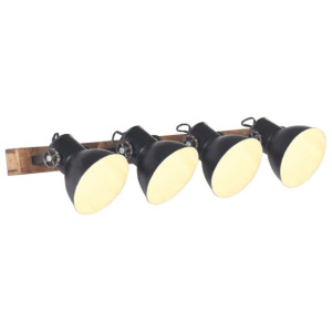 Industrialna lampa ścienna, czarna, 90x25 cm, E27