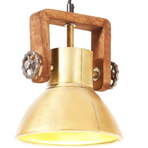 Lumarko Industrialna lampa wisząca, 25 W, mosiężna, okrągła, 19 cm, E27