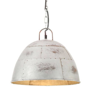 Lumarko Industrialna lampa wisząca, 25 W, srebrna, okrągła, 31 cm, E27