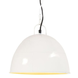 Lumarko Industrialna lampa wisząca, 25 W, biała, okrągła, 31 cm, E27