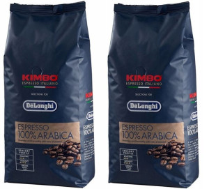 2 X Kawa Ziarnista Kimbo Delonghi 100% Arabica 1kg