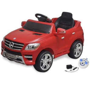 Lumarko Samochód elektryczny dla dzieci Czerwony Mercedes Benz ML350 + pilo