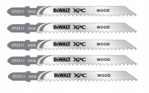Dewalt DT2211 Brzeszczoty do drewna HCS 100mm 5szt