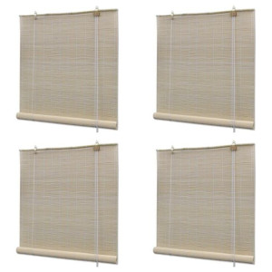 Lumarko Naturalne rolety bambusowe, 4 szt., 120 x 160 cm