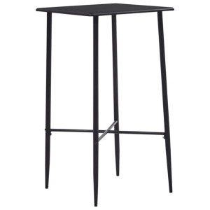 Lumarko Stolik barowy, czarny, 60 x 60 x 111 cm, MDF