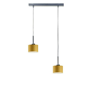 Lampa wisząca z okrągłymi kloszami na srebrnym stelażu - EX424-Montanex - 1