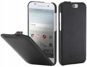 HTC One A9 czarne skórzane StilGut