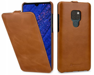 Etui do Huawei Mate 20 pionowe brązowe Stilgut