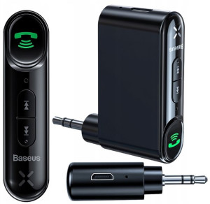 Odbiornik audio + zestaw głośnomówiący do radia samochodowego na AUX mini j