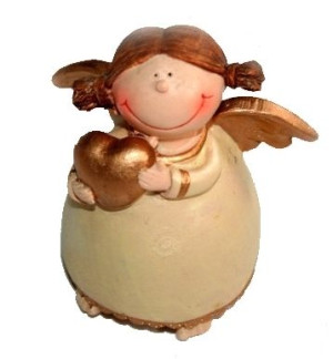 Figurka ceramiczna anioł 7 cm aniołek