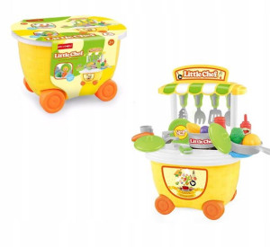 MINI KUCHNIA Zestaw szefa kuchni w WALIZCE kółka