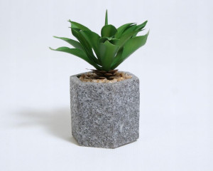 SZTUCZNE KWIATY W DONICZCE Sukulent 15cm