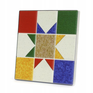 PODKŁADKA KORKOWA ceramiczna GEOMETRYCZNE WZORY