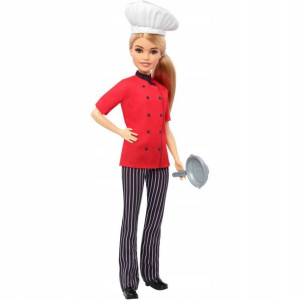 BARBIE KARIERA LALKA Szef kuchni KUCHARKA FXN99