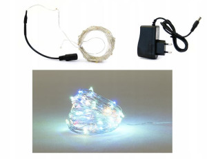LAMPKI LED 100szt. DRUCIKI WIELOKOLOROWE na prąd