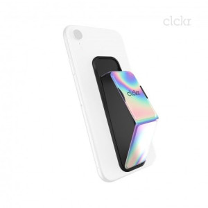 CLCKR GRIP&STAND Uniwersalny Uchwyt Stojak Rozmiar L - HOLOGRAPHIC