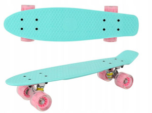 Deska Fiszka 56 Cm Abec 7 100 Kg Koła Led Kolory