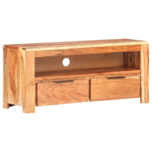 Szafka pod TV, 90x30x40 cm, lite drewno akacjowe