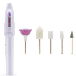 Mini frezarka paznokci manicure na baterie + frezy