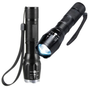 Latarka Taktyczna Led Cree Zoom Xml T6 Wodoodporna