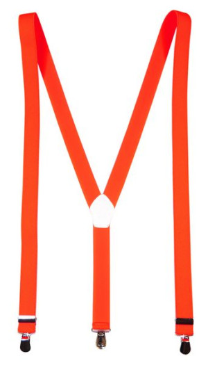 Pomarańczowe szelki. Unisex. X12