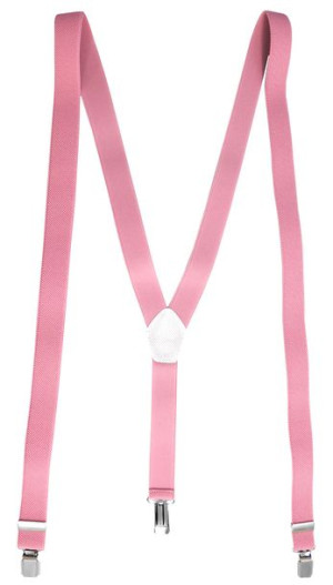 Jasnoróżowe szelki unisex X11