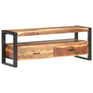 Szafka pod TV, 120x35x45 cm, drewno stylizowane na sheesham