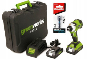 Greenworks Zakrętarka Klucz Udarowy 327Nm+Makita