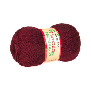 Włóczka Mimoza 208 Burgundowy