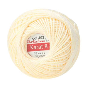 Kordonek Karat 8 kol.  403 Kremowy