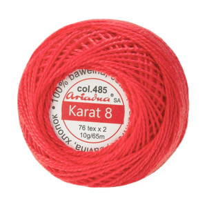Kordonek Karat 8 kol.  485 Karmazynowy