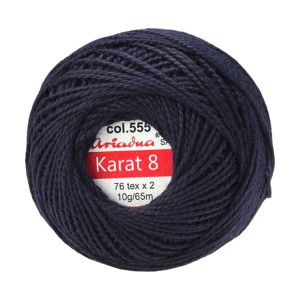 Kordonek Karat 8 kol.  555 Granatowy