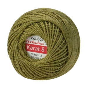 Kordonek Karat 8 kol.  609 Oliwkowy