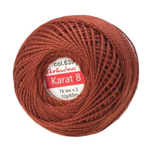 Kordonek Karat 8 kol.  639 Mahoniowy