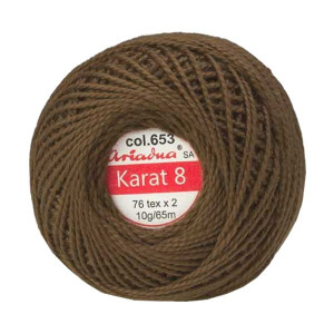 Kordonek Karat 8 kol.  653 Czekoladowy