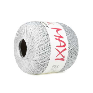 Kordonek Maxi Metallic 1367 J.Popielato-Srebrny