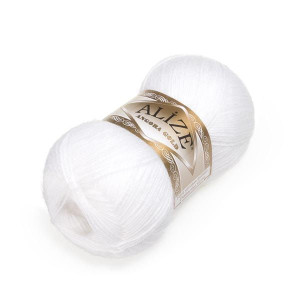 Włóczka Angora Gold 055 Biały