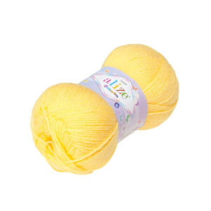 Włóczka Sekerim Bebe 187 Cytrynowy