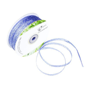Wstążka metalizowana 3 mm Niebieski