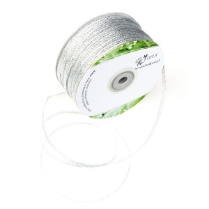 Wstążka metalizowana 3 mm Srebrny