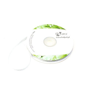 Wstążka metalizowana 6 mm Srebrny