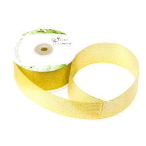 Wstążka metalizowana 38 mm Złoty