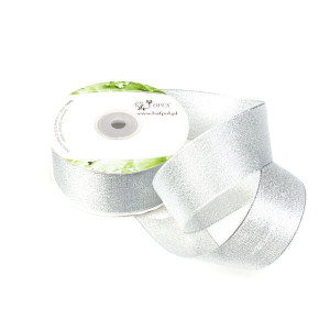 Wstążka metalizowana 38 mm Srebrny